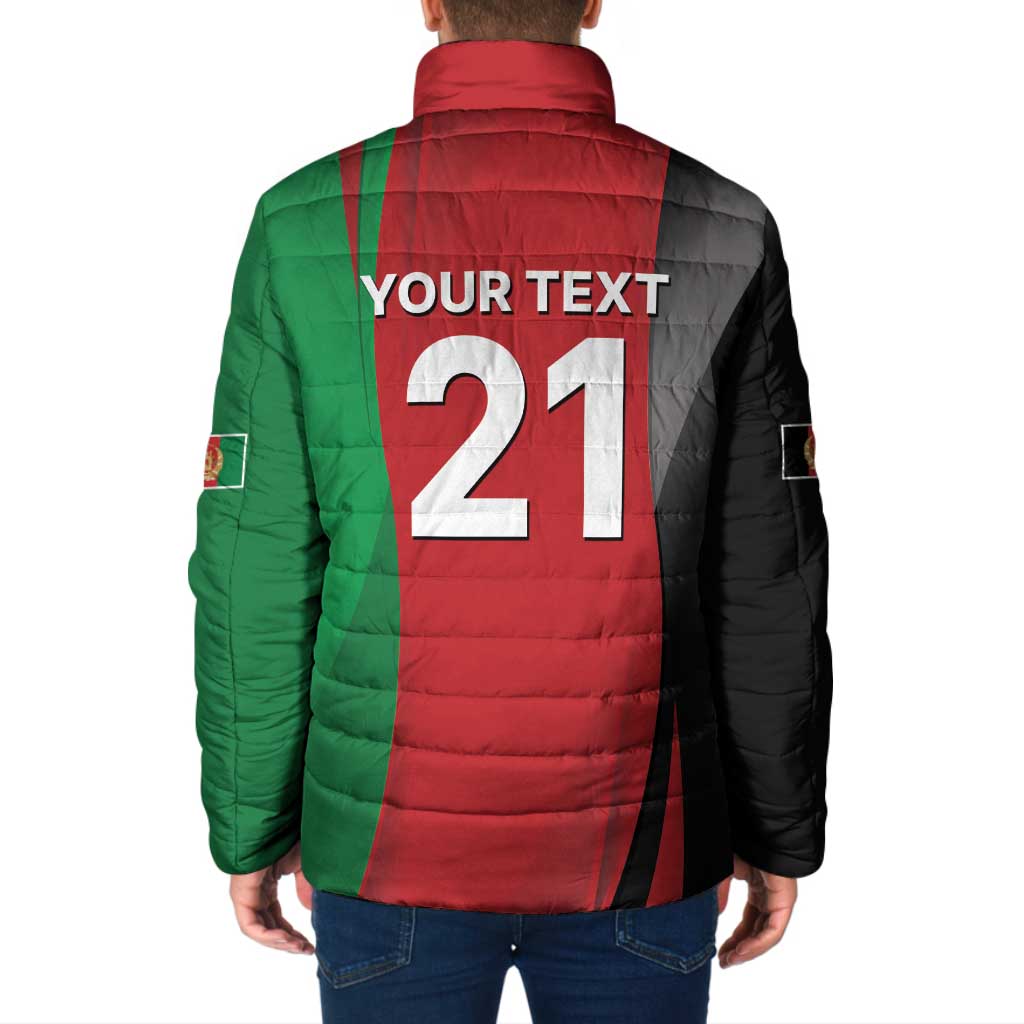 Custom Afghanistan Cricket Spirit 2026 Padded Jacket World T20 Edition - Wonder Print Shop