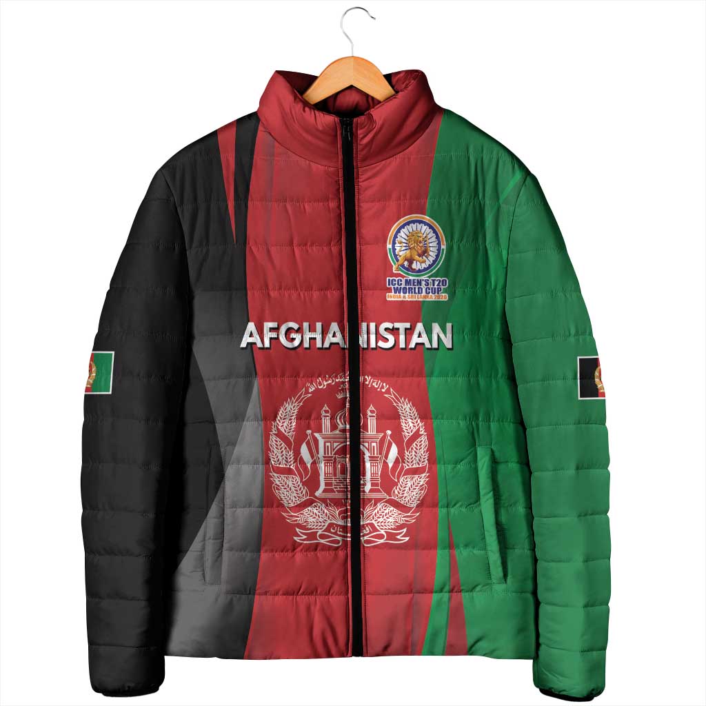 Custom Afghanistan Cricket Spirit 2026 Padded Jacket World T20 Edition - Wonder Print Shop