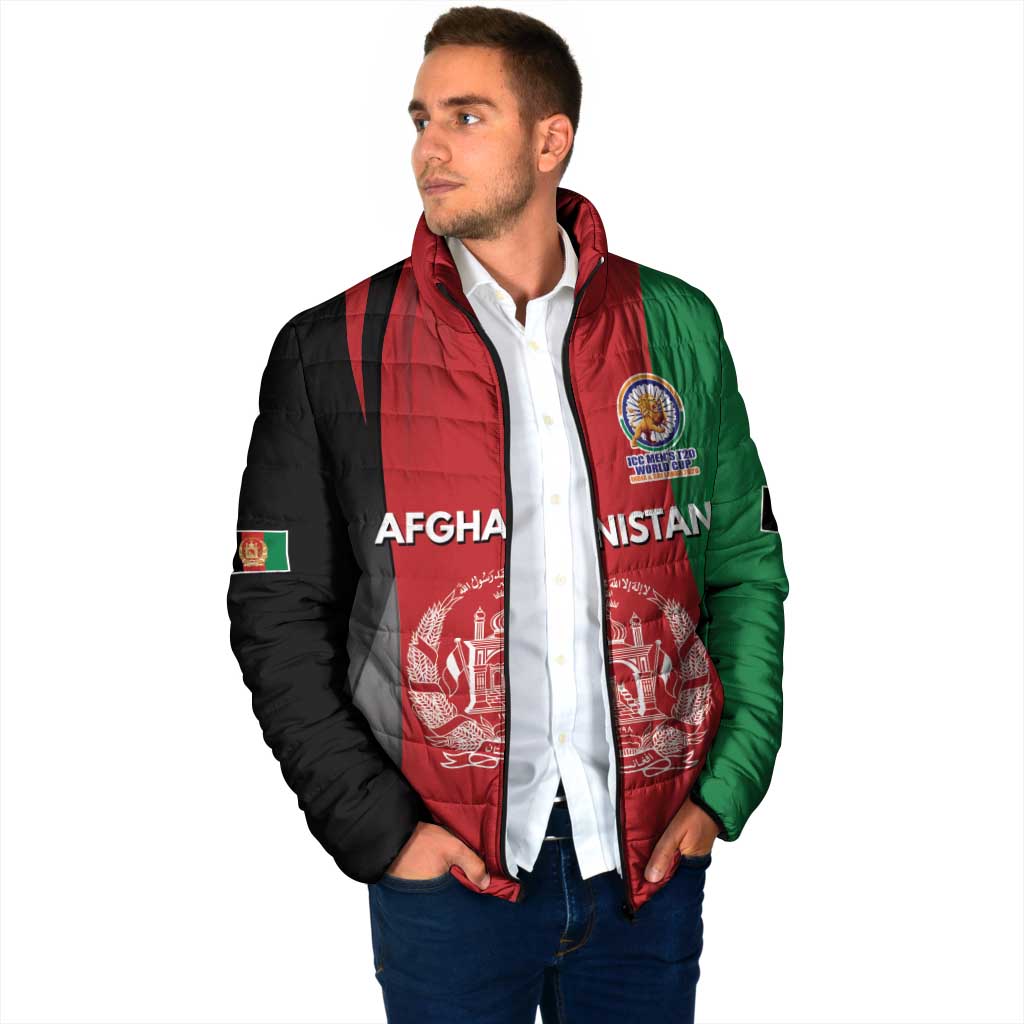 Custom Afghanistan Cricket Spirit 2026 Padded Jacket World T20 Edition - Wonder Print Shop