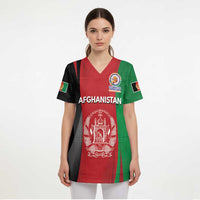Custom Afghanistan Cricket Spirit 2026 Scrub Top World T20 Edition - Wonder Print Shop
