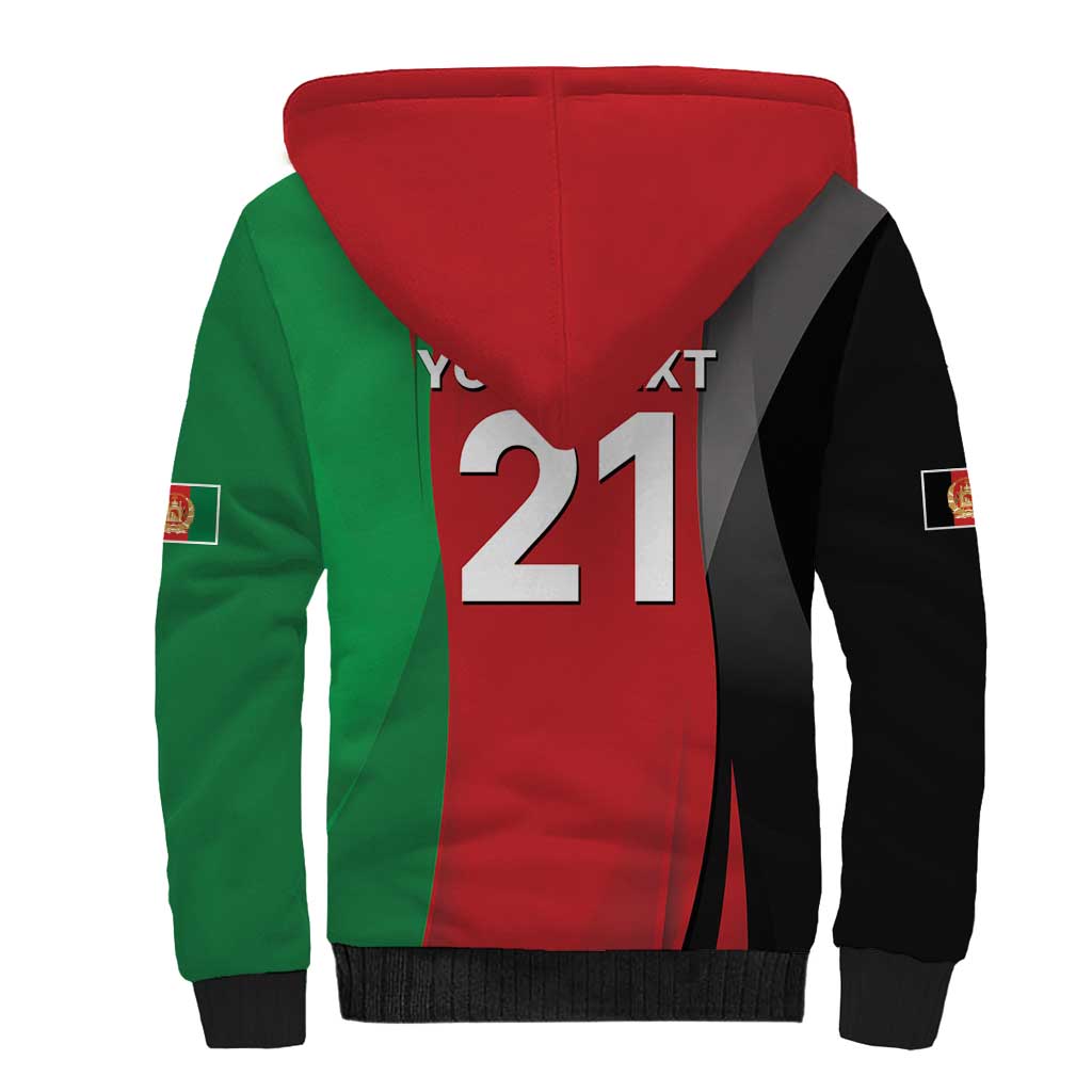 Custom Afghanistan Cricket Spirit 2026 Sherpa Hoodie World T20 Edition - Wonder Print Shop