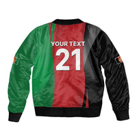 Custom Afghanistan Cricket Spirit 2026 Sleeve Zip Bomber Jacket World T20 Edition - Wonder Print Shop