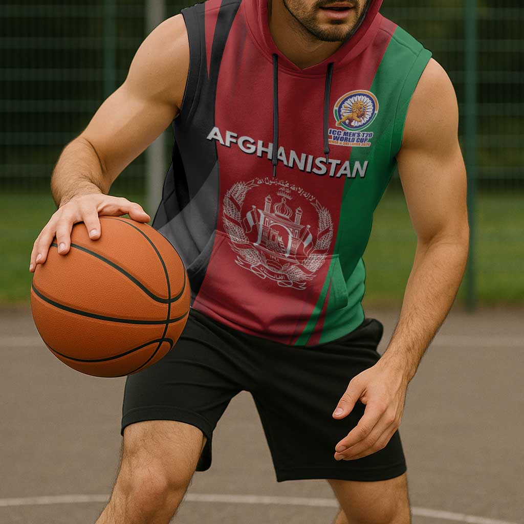 Custom Afghanistan Cricket Spirit 2026 Sleeveless Hoodie World T20 Edition - Wonder Print Shop