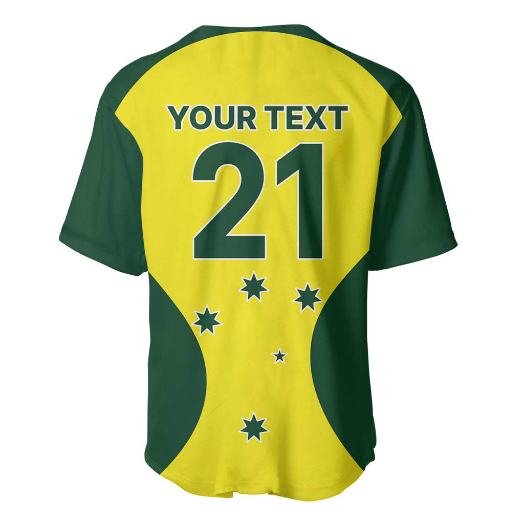 Custom Australia Cricket Spirit 2026 Baseball Jersey World T20 Edition - Wonder Print Shop