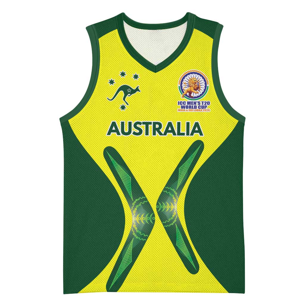 Custom Australia Cricket Spirit 2026 Basketball Jersey World T20 Edition - Wonder Print Shop