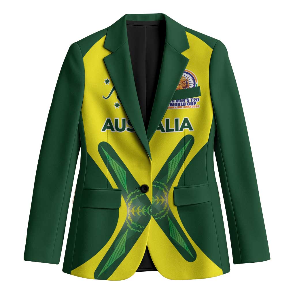 Custom Australia Cricket Spirit 2026 Blazer World T20 Edition - Wonder Print Shop
