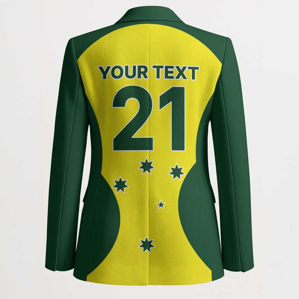 Custom Australia Cricket Spirit 2026 Blazer World T20 Edition - Wonder Print Shop