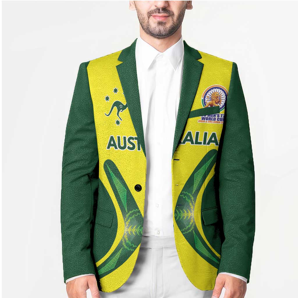 Custom Australia Cricket Spirit 2026 Blazer World T20 Edition - Wonder Print Shop