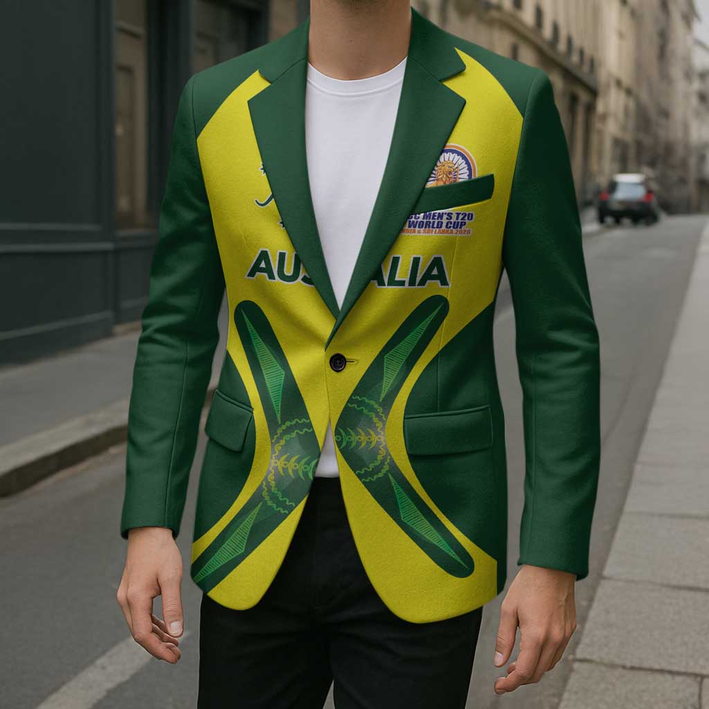 Custom Australia Cricket Spirit 2026 Blazer World T20 Edition - Wonder Print Shop