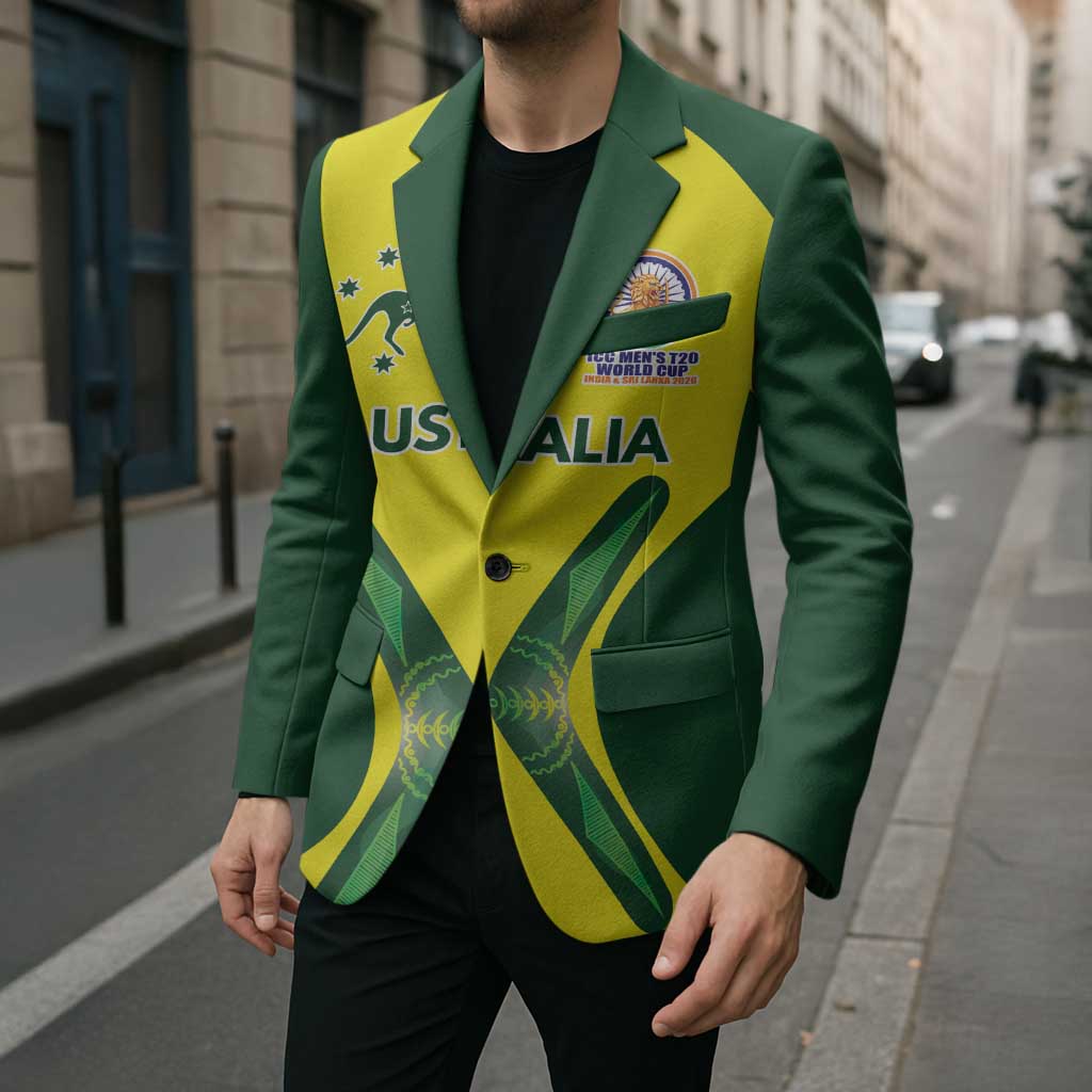 Custom Australia Cricket Spirit 2026 Blazer World T20 Edition - Wonder Print Shop