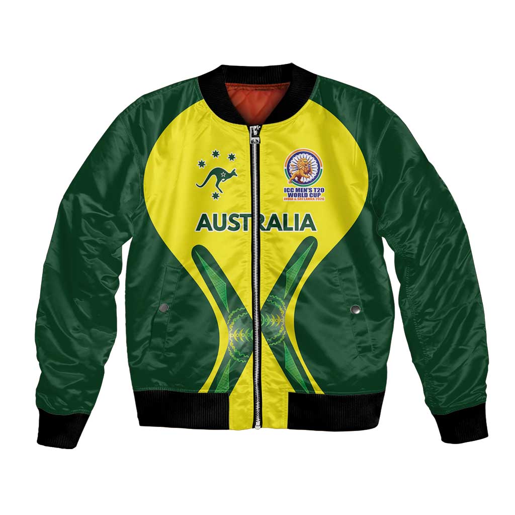 Custom Australia Cricket Spirit 2026 Bomber Jacket World T20 Edition - Wonder Print Shop