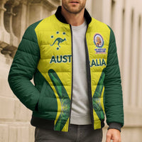 Custom Australia Cricket Spirit 2026 Bomber Puffer Jacket World T20 Edition - Wonder Print Shop
