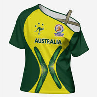 Custom Australia Cricket Spirit 2026 Cross Shoulder Shirt World T20 Edition - Wonder Print Shop