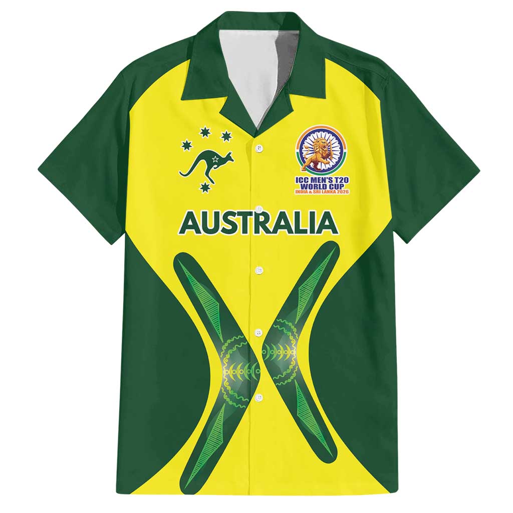 Custom Australia Cricket Spirit 2026 Hawaiian Shirt World T20 Edition - Wonder Print Shop