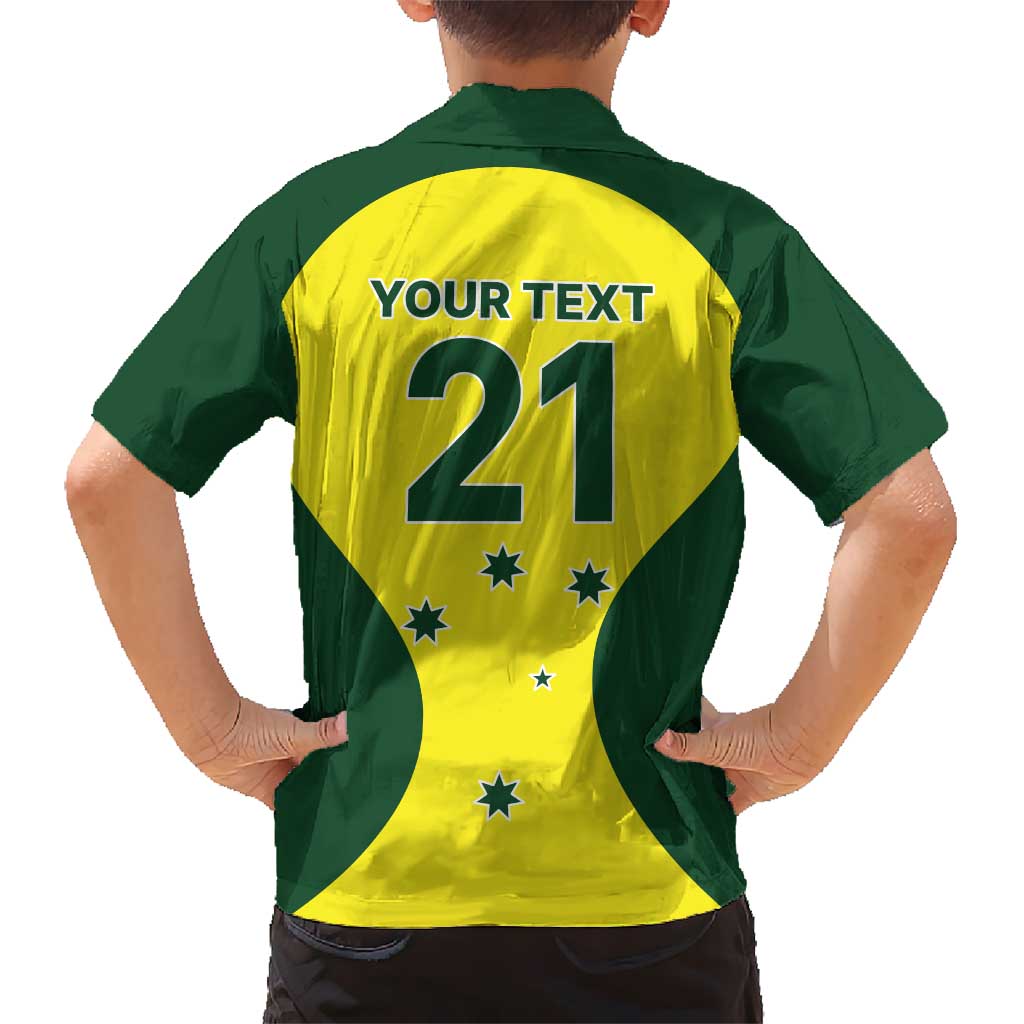 Custom Australia Cricket Spirit 2026 Kid Hawaiian Shirt World T20 Edition - Wonder Print Shop