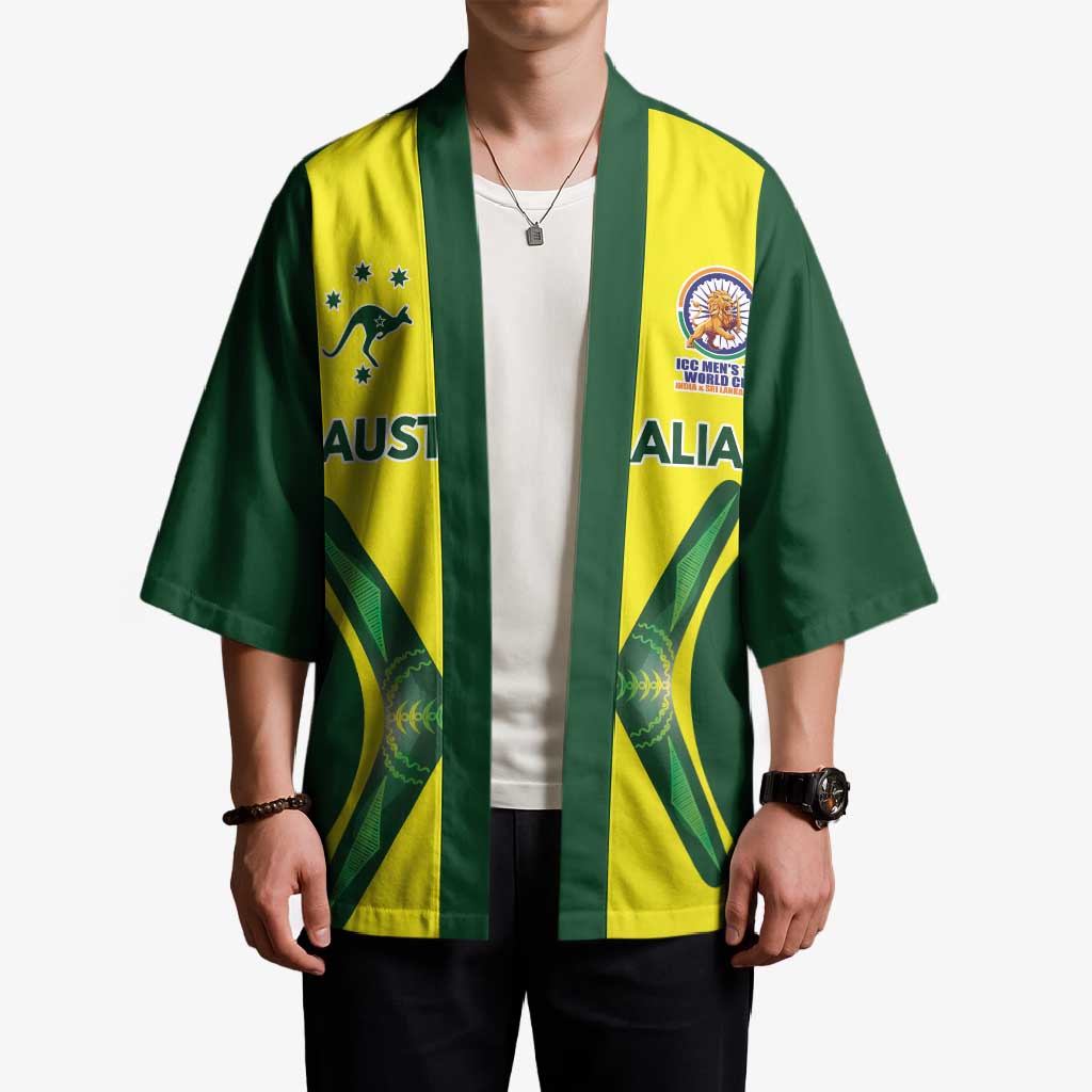 Custom Australia Cricket Spirit 2026 Kimono World T20 Edition - Wonder Print Shop