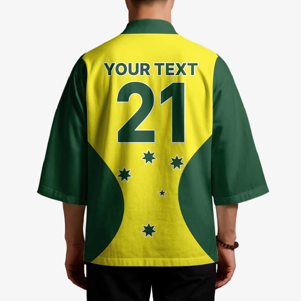 Custom Australia Cricket Spirit 2026 Kimono World T20 Edition - Wonder Print Shop