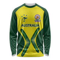 Custom Australia Cricket Spirit 2026 Long Sleeve Shirt World T20 Edition - Wonder Print Shop