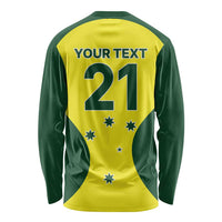 Custom Australia Cricket Spirit 2026 Long Sleeve Shirt World T20 Edition - Wonder Print Shop