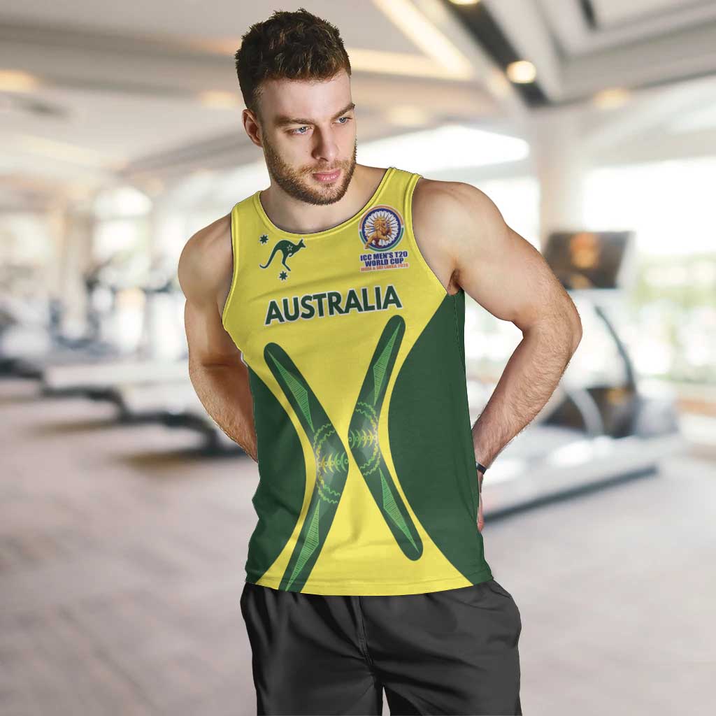 Custom Australia Cricket Spirit 2026 Men Tank Top World T20 Edition - Wonder Print Shop