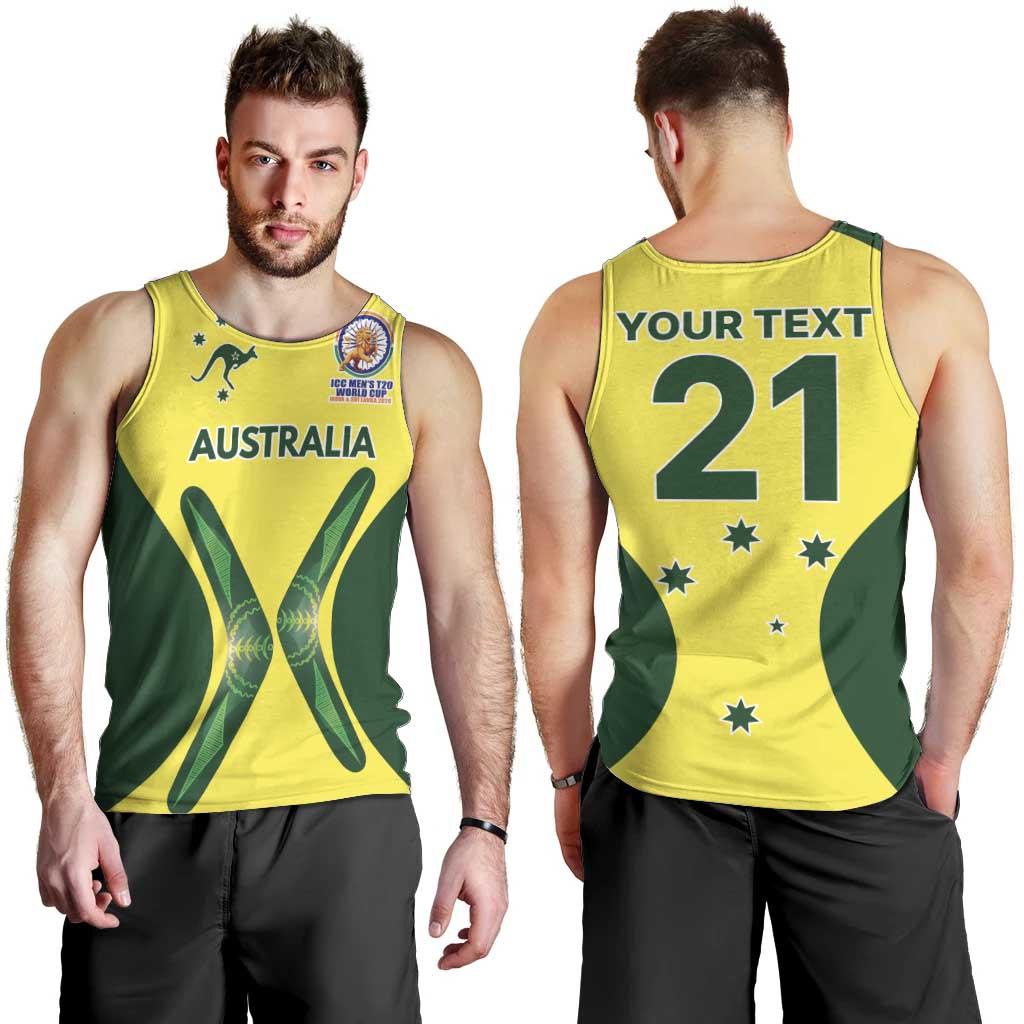 Custom Australia Cricket Spirit 2026 Men Tank Top World T20 Edition - Wonder Print Shop