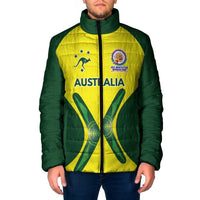 Custom Australia Cricket Spirit 2026 Padded Jacket World T20 Edition - Wonder Print Shop