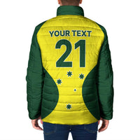 Custom Australia Cricket Spirit 2026 Padded Jacket World T20 Edition - Wonder Print Shop