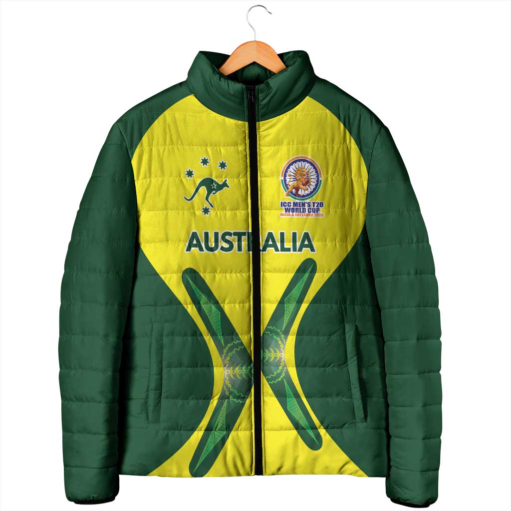 Custom Australia Cricket Spirit 2026 Padded Jacket World T20 Edition - Wonder Print Shop
