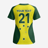 Custom Australia Cricket Spirit 2026 Scrub Top World T20 Edition - Wonder Print Shop
