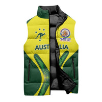 Custom Australia Cricket Spirit 2026 Sleeveless Puffer Jacket World T20 Edition - Wonder Print Shop