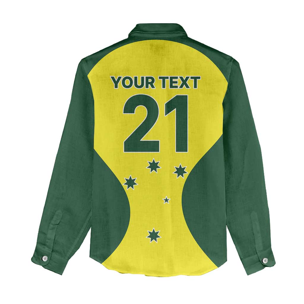 Custom Australia Cricket Spirit 2026 Women Casual Shirt World T20 Edition - Wonder Print Shop