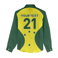 Custom Australia Cricket Spirit 2026 Women Casual Shirt World T20 Edition - Wonder Print Shop