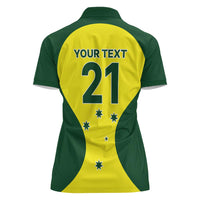 Custom Australia Cricket Spirit 2026 Women Polo Shirt World T20 Edition - Wonder Print Shop