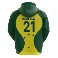 Custom Australia Cricket Spirit 2026 Zip Hoodie World T20 Edition - Wonder Print Shop