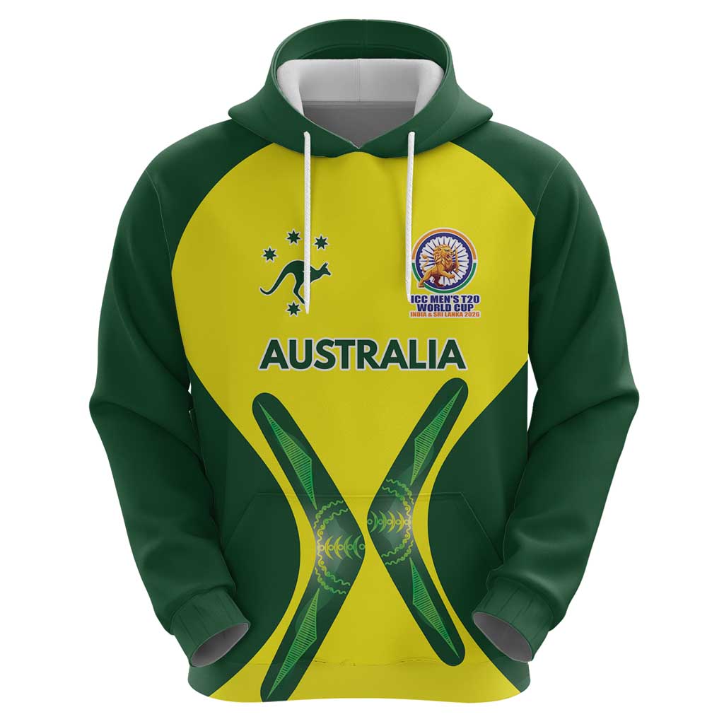 Custom Australia Cricket Spirit 2026 Zip Hoodie World T20 Edition - Wonder Print Shop