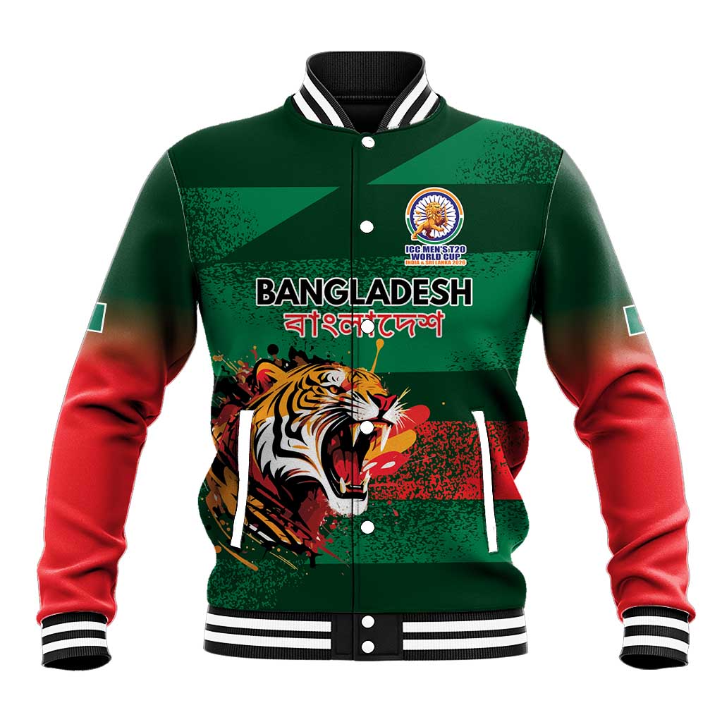 Custom Bangladesh Cricket Spirit 2026 Baseball Jacket World T20 Edition - Rising Sun - Wonder Print Shop