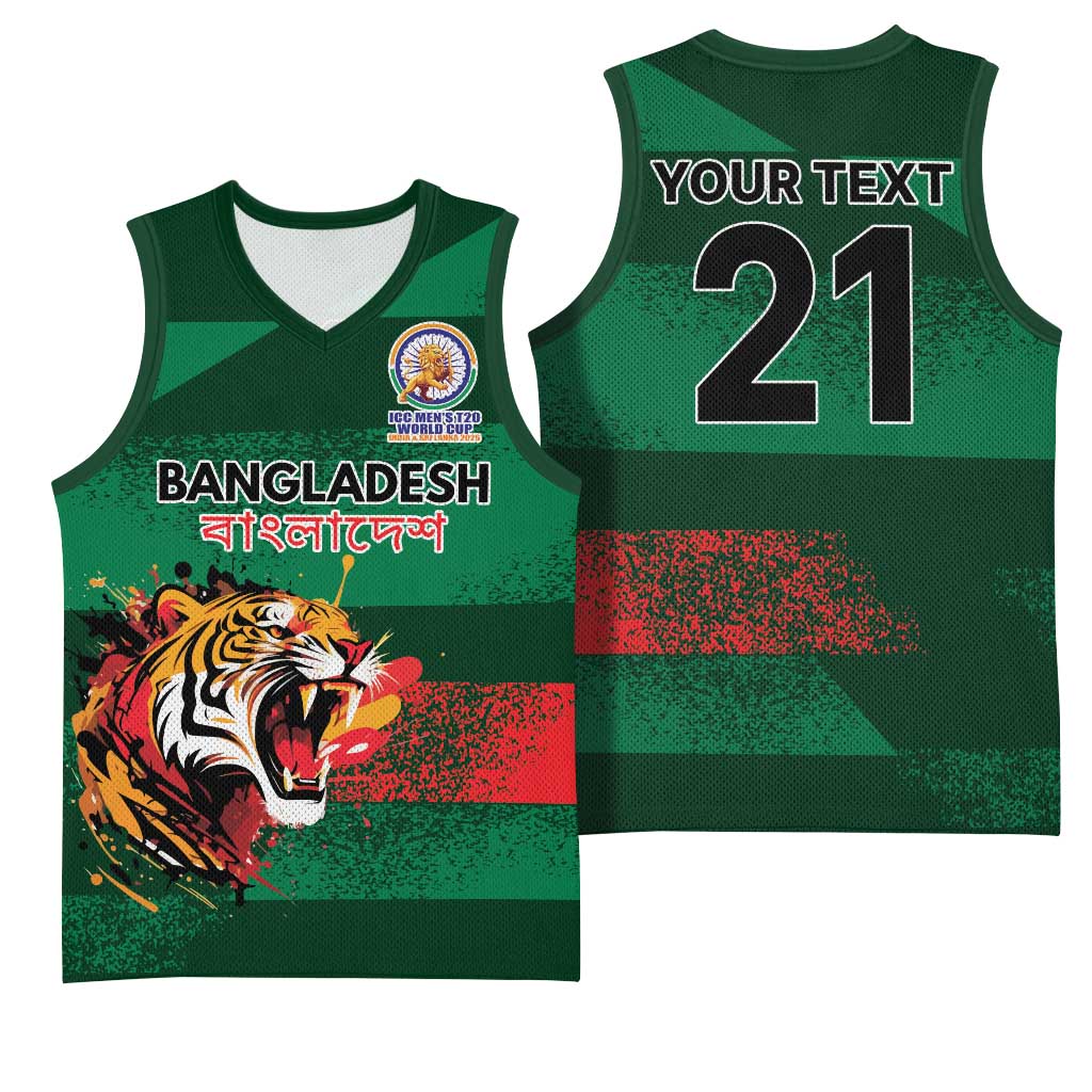 Custom Bangladesh Cricket Spirit 2026 Basketball Jersey World T20 Edition - Rising Sun - Wonder Print Shop