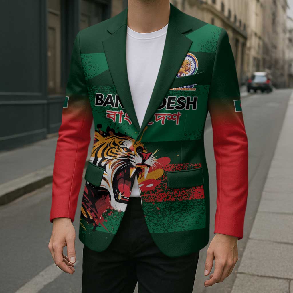Custom Bangladesh Cricket Spirit 2026 Blazer World T20 Edition - Rising Sun - Wonder Print Shop