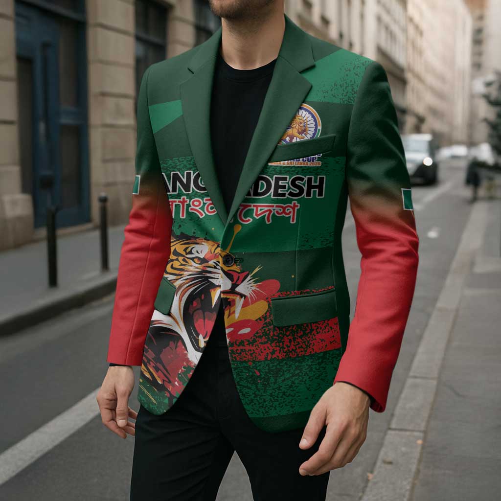 Custom Bangladesh Cricket Spirit 2026 Blazer World T20 Edition - Rising Sun - Wonder Print Shop