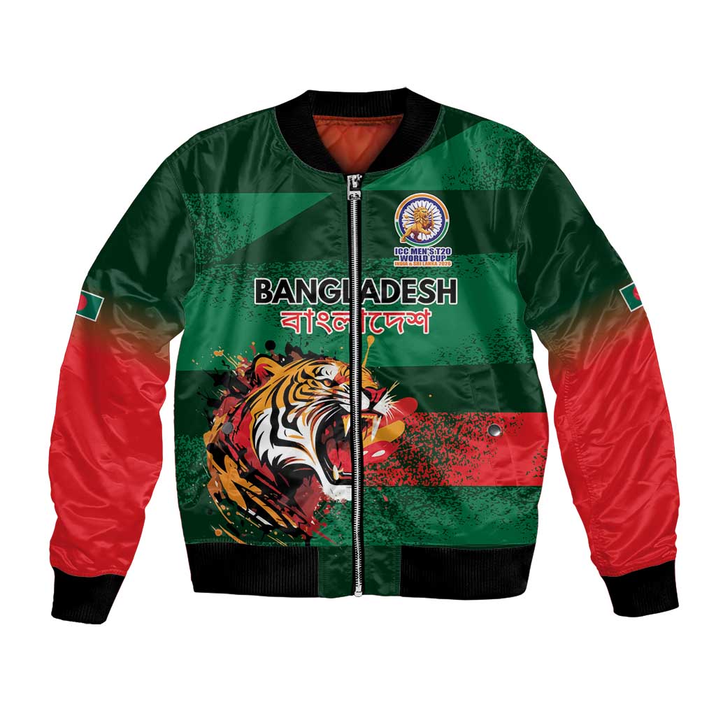 Custom Bangladesh Cricket Spirit 2026 Bomber Jacket World T20 Edition - Rising Sun - Wonder Print Shop