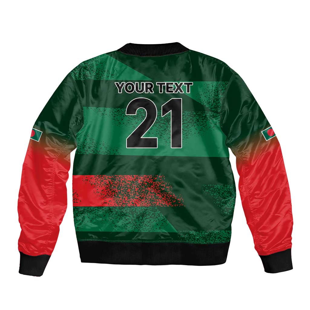 Custom Bangladesh Cricket Spirit 2026 Bomber Jacket World T20 Edition - Rising Sun - Wonder Print Shop