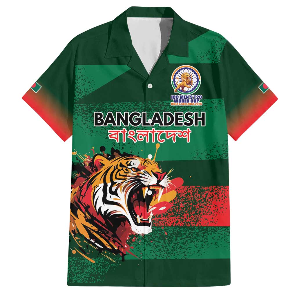 Custom Bangladesh Cricket Spirit 2026 Hawaiian Shirt World T20 Edition - Rising Sun - Wonder Print Shop