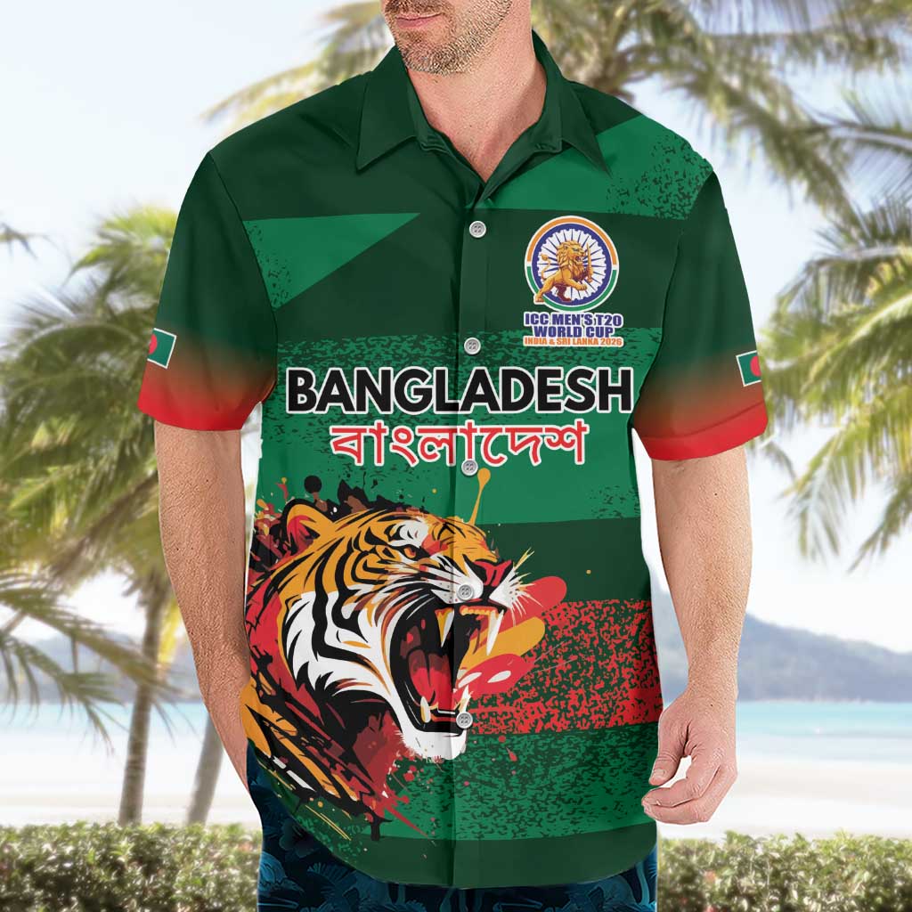 Custom Bangladesh Cricket Spirit 2026 Hawaiian Shirt World T20 Edition - Rising Sun - Wonder Print Shop