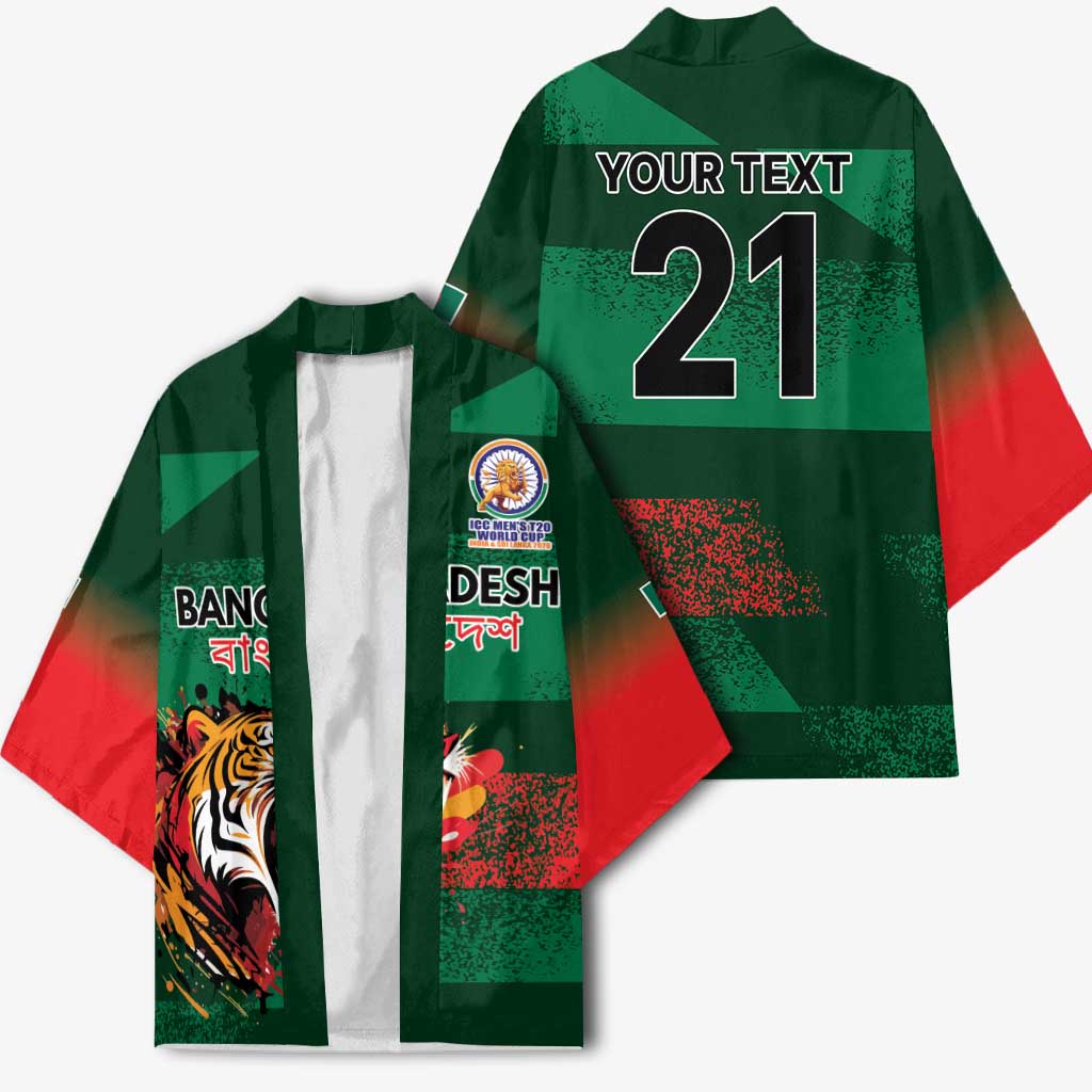 Custom Bangladesh Cricket Spirit 2026 Kimono World T20 Edition - Rising Sun - Wonder Print Shop