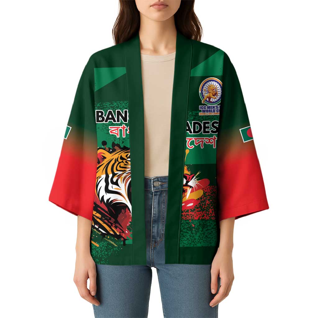 Custom Bangladesh Cricket Spirit 2026 Kimono World T20 Edition - Rising Sun - Wonder Print Shop