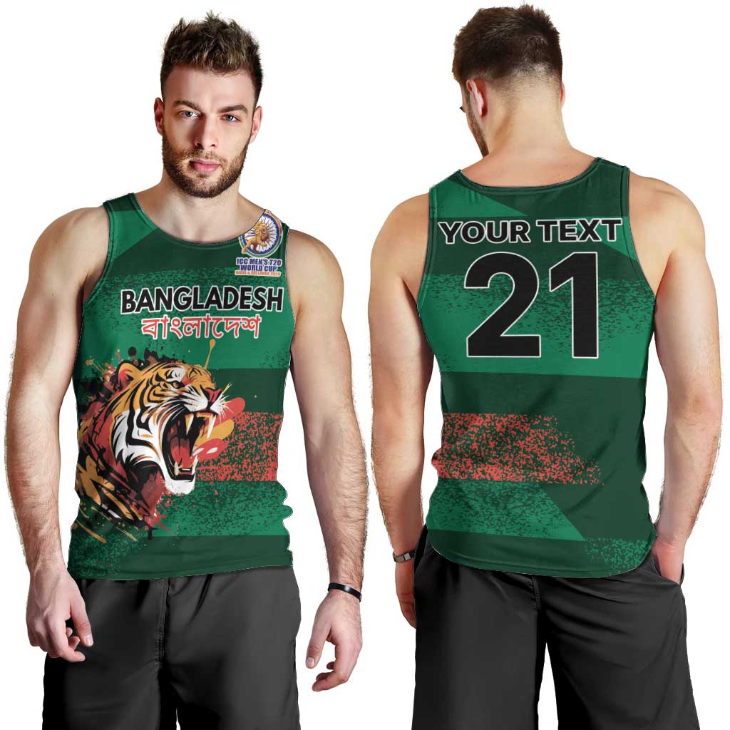Custom Bangladesh Cricket Spirit 2026 Men Tank Top World T20 Edition - Rising Sun - Wonder Print Shop