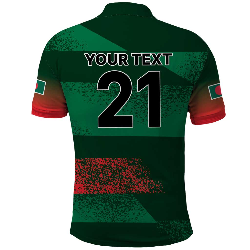 Custom Bangladesh Cricket Spirit 2026 Polo Shirt World T20 Edition - Rising Sun - Wonder Print Shop