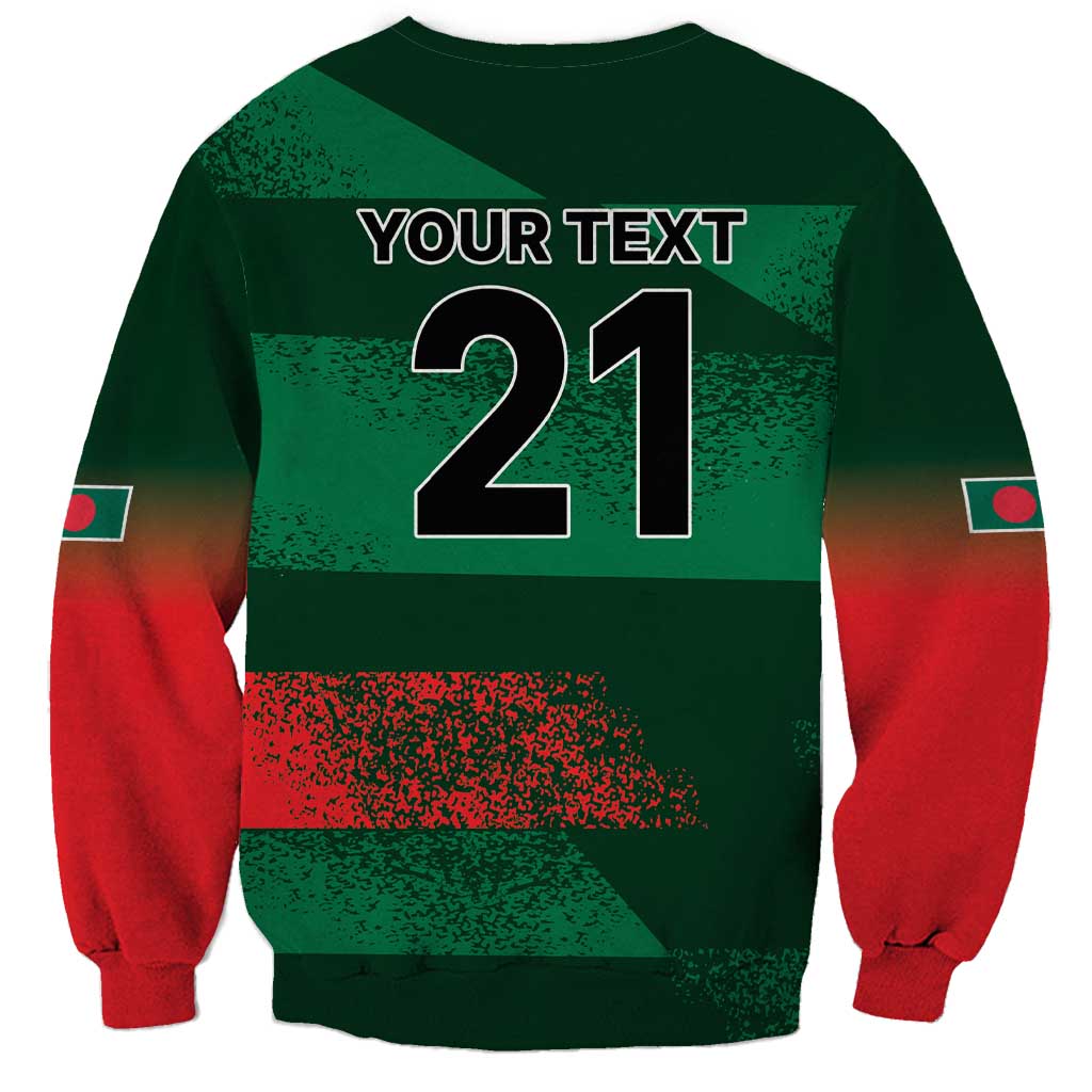 Custom Bangladesh Cricket Spirit 2026 Sweatshirt World T20 Edition - Rising Sun - Wonder Print Shop