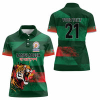 Custom Bangladesh Cricket Spirit 2026 Women Polo Shirt World T20 Edition - Rising Sun - Wonder Print Shop