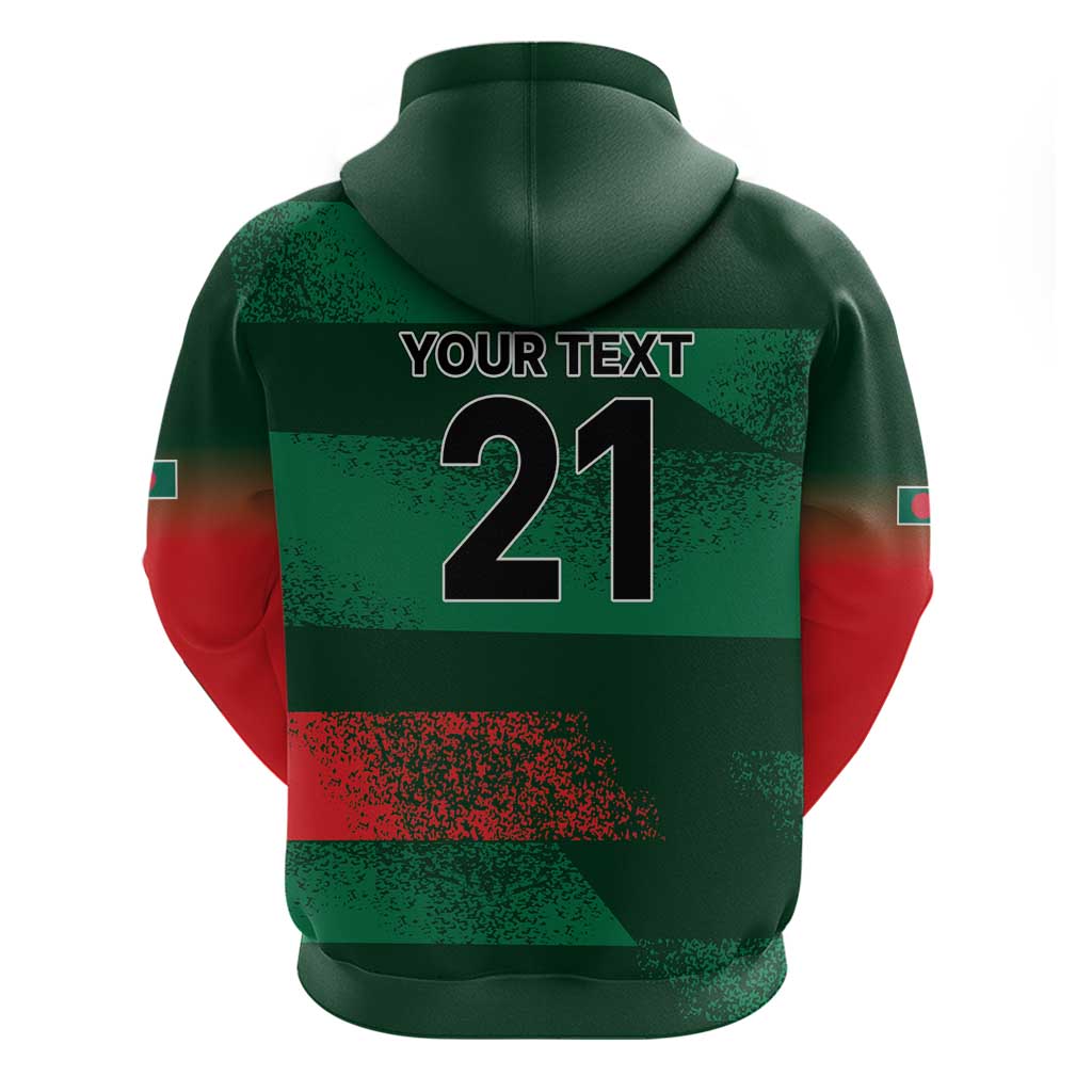 Custom Bangladesh Cricket Spirit 2026 Zip Hoodie World T20 Edition - Rising Sun - Wonder Print Shop